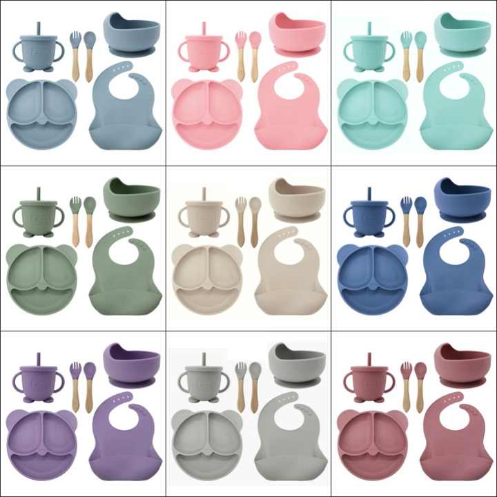 Custom bear dinner plates, aprons