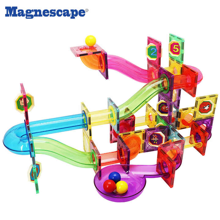 مجموعة ألعاب ماجنيسكيب المغناطيسية الأكثر Best Selling Magnescape Magnetic Toy Set, 109 Pieces