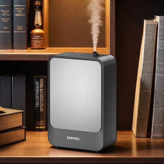 جهاز ديرمي 400 مل لتعطير المنزل يعمل بالبطارية، ماكينة تعطير بدون ماء للزيوت العطرية Derma 400ml Battery Operated Home Fragrance Diffuser, Waterless Aromatherapy Machine for Essential Oils