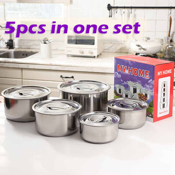 من الفولاذ المقاوم اطقم طبخ