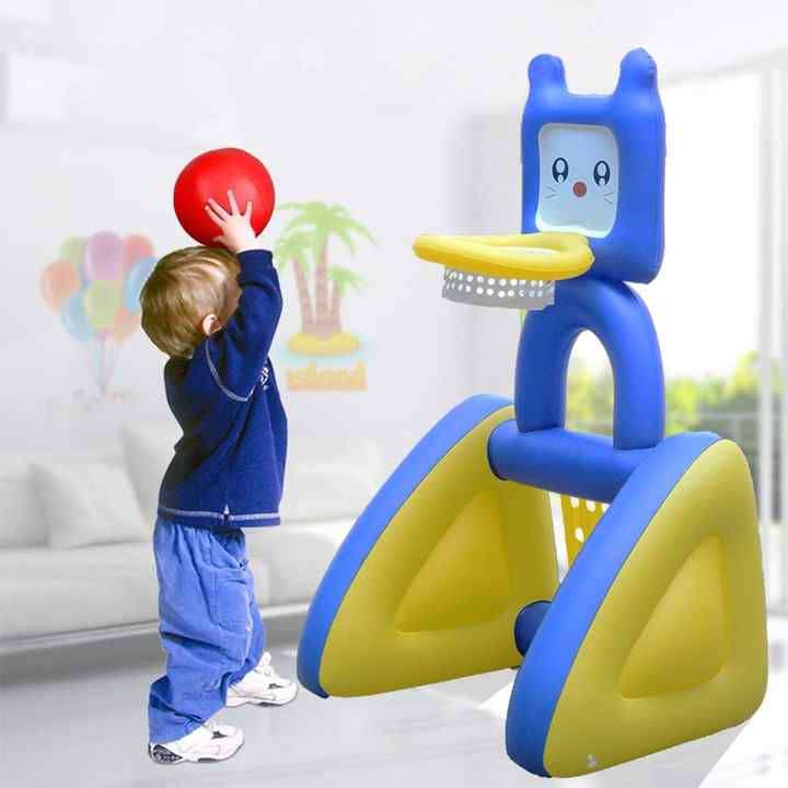 Basketball Set Hoop Game Toy Inflatable-مجموعة لعبة كرة السلة