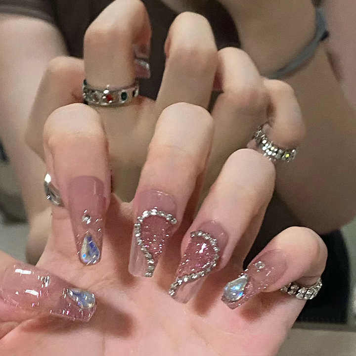 New Fashion Christmas Acrylic Press-On Nails