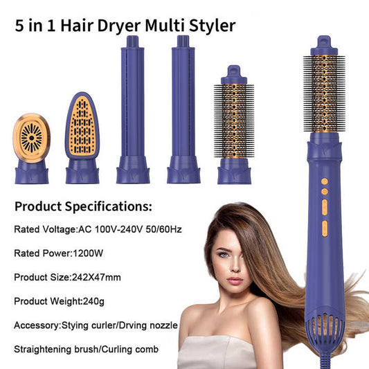 صفيف الشعرتأدوات تصفيف الشعر . Five Plus Hair Styling Tools, Multi-