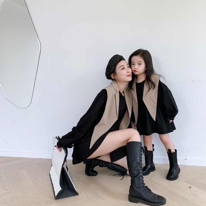 Family Matching Autumn Clothes, Family Matching Autumn Clothes for Baby Girls Korean Style Formal Blouseملابس خريفية عائلية متناسقة, ملابس خريفية عائلية متناسقة مع ملابس الفتيات الرُضَّع بلوزة رسمية على الطراز الكوري
