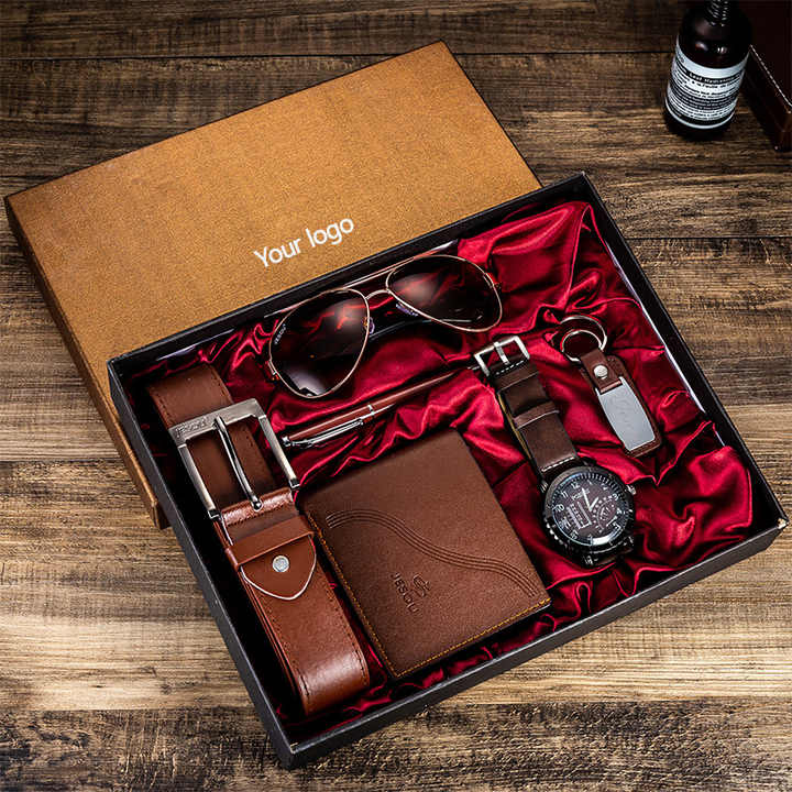 Gift Set Fathers Day- منتجات فائزة 2024 ساعة كوارتز رجالية