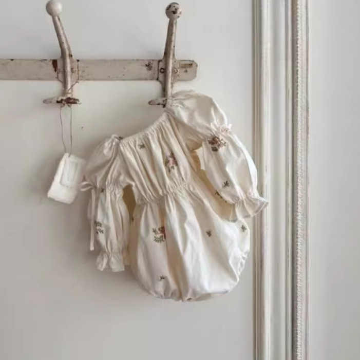 Clothes Elastic Collar Baby Clothes Girls for Kids-ملابس أطفال حديثي