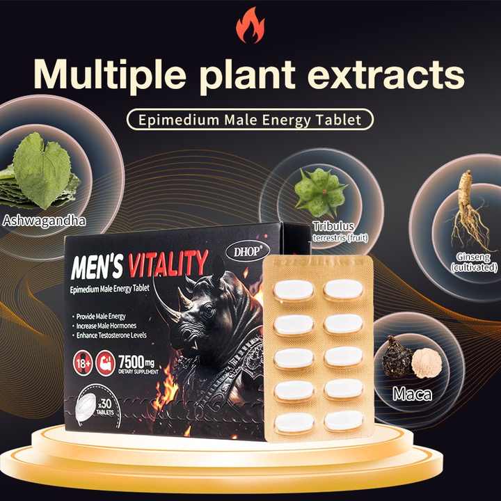 Ginseng Maca Herbal Tablets Natural Male Enhancement for Long-Lasting Hard Erections Improved Stamina Sperm Health