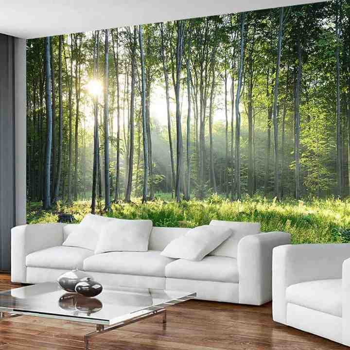 ورق حائط جدارية بطبعة زهور ثلاثية الأبعاد - Custom 3D Flower Print Mural Wallpaper