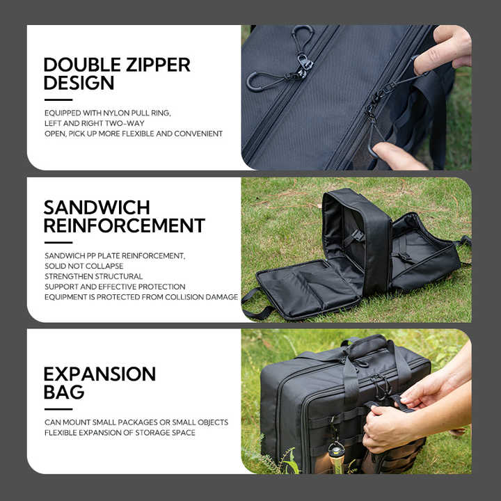 Camping Travel Bag, Portable Camping Tools Accessories.