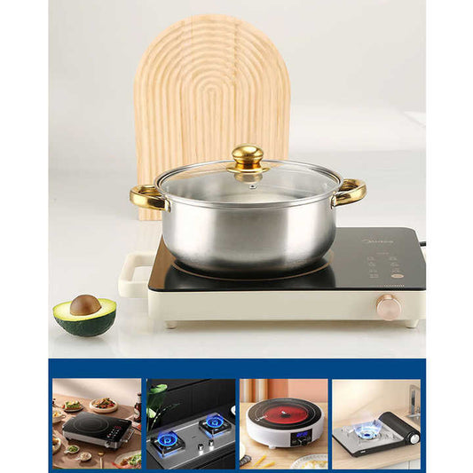 طقم أدوات مطبخ مقاوم للصدأ - Non-Stick Stainless Steel Kitchen Utensils