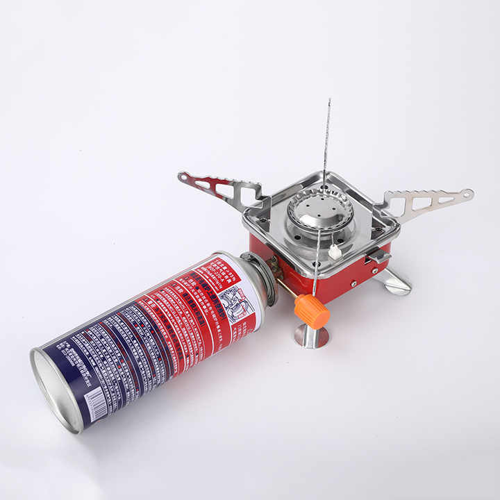 Small and lightweight gas stove for outdoor travel.