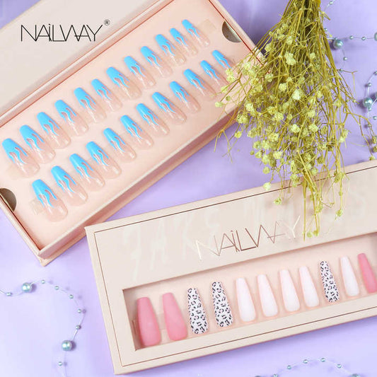 Woman Nails Supplies Long Coffin French