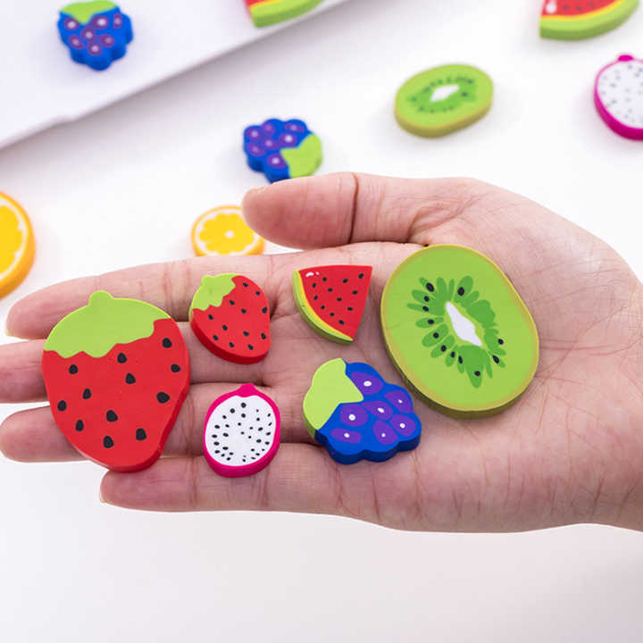 Small Cute Kawaii Fruit Orange Eraser-ممحاة مطاطية صغيرة