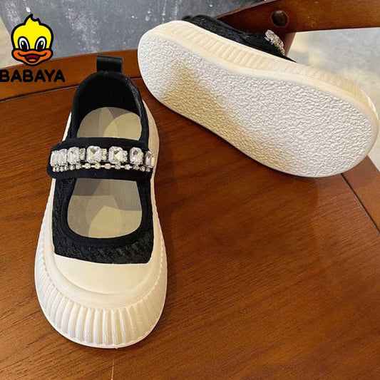 Summer Girls' Rhinestone Mary Jane Princess Shoes