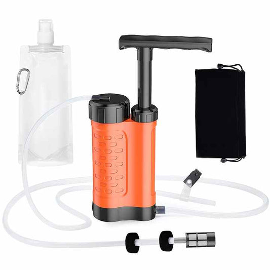 جهاز تنقية مياه التخييم، فلتر مياه للبقاء على قيد . Camping Water Purifier, Emergency Survival Water