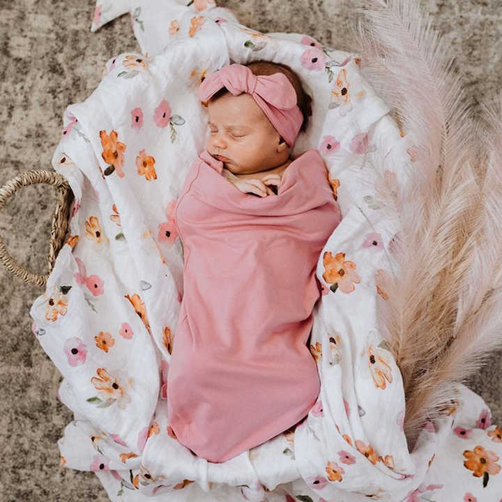 Newborns Photo Prop and Photography - كيس نوم قابل للتمدد مصنوع من الخيزران للأطفال