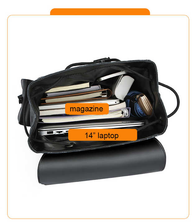 حقائب ظهر أنيقة بغطاء أكسفورد وحقيبة كمبيوتر محمول
