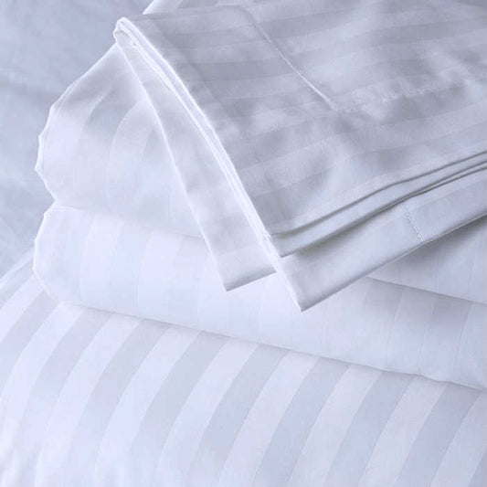 Wholesale Hotel Linen Hotel Bedding Set 300 Thread Count Stripe Bedspread