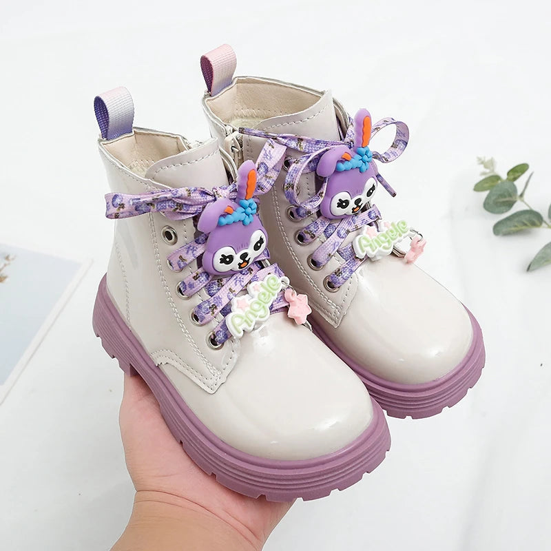 Girls' winter lined boots