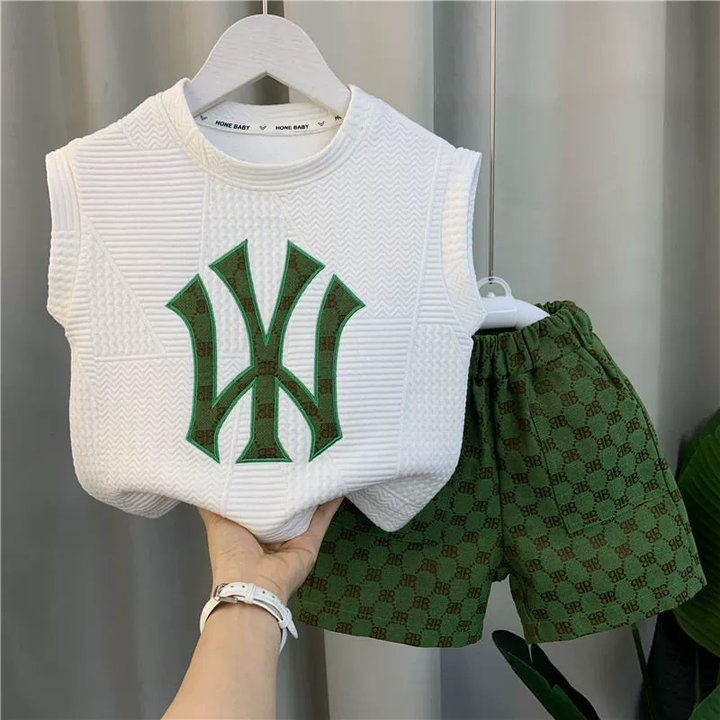 مجموعة ملابس الأطفال الصيف الجديدة الأولاد . New Summer Children's Clothing Set Boys Baby Short