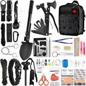 Complete set of emergency tools for disaster relief.