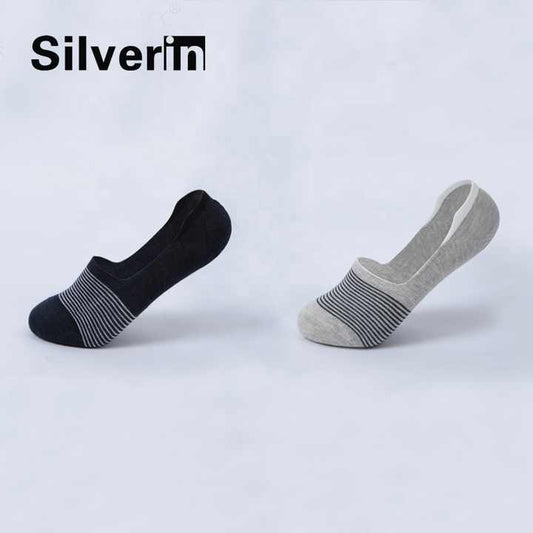 Summer Slip Ant Silicone Silver Antibacterial Women Invisible Socks