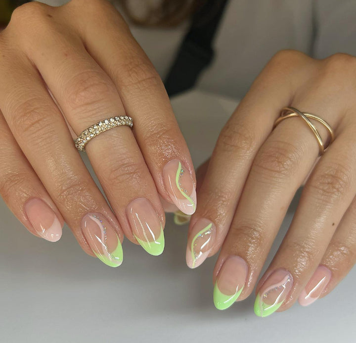  Hand Painted Gel Acrylic-وفاخرة