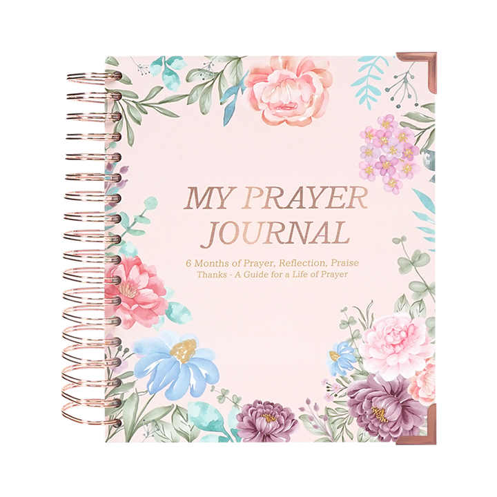 Ready to Ship High Quality Large Size Prayer Book Prayer Plan Book Hardcover English Diary Book Coil Notebook in Stock