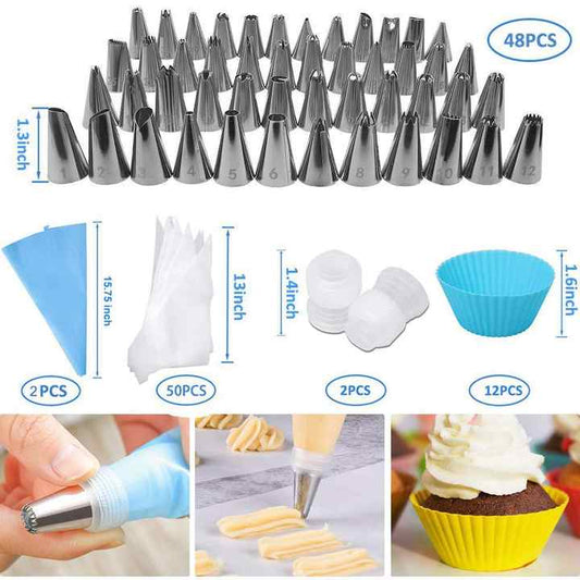 Knife Spatula Turntable Pastry Kits - Cake Decorating Tools Set