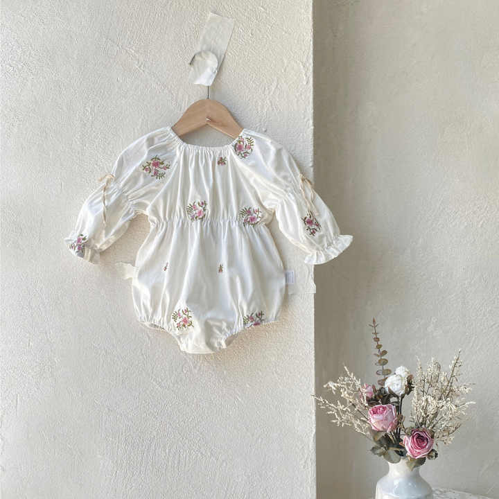Clothes Elastic Collar Baby Clothes Girls for Kids-ملابس أطفال حديثي