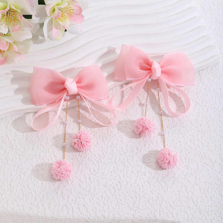 pair Sweet New Children's-Mesh Hairpin