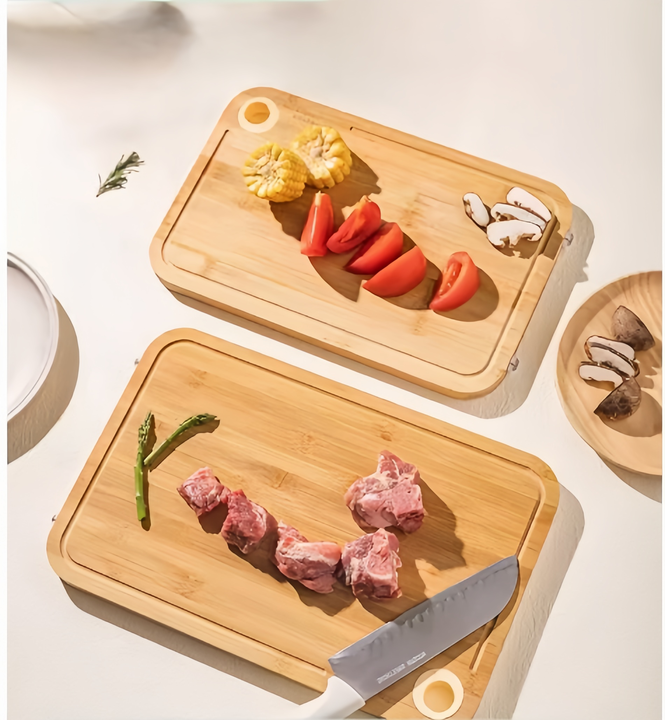 لوح تقطيع خشبي من الخيزران- bamboo wooden board
