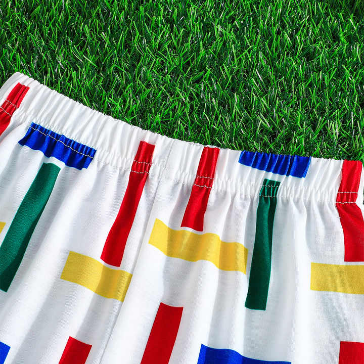 Boys' shorts, children's casual summer clothes, short sleeves