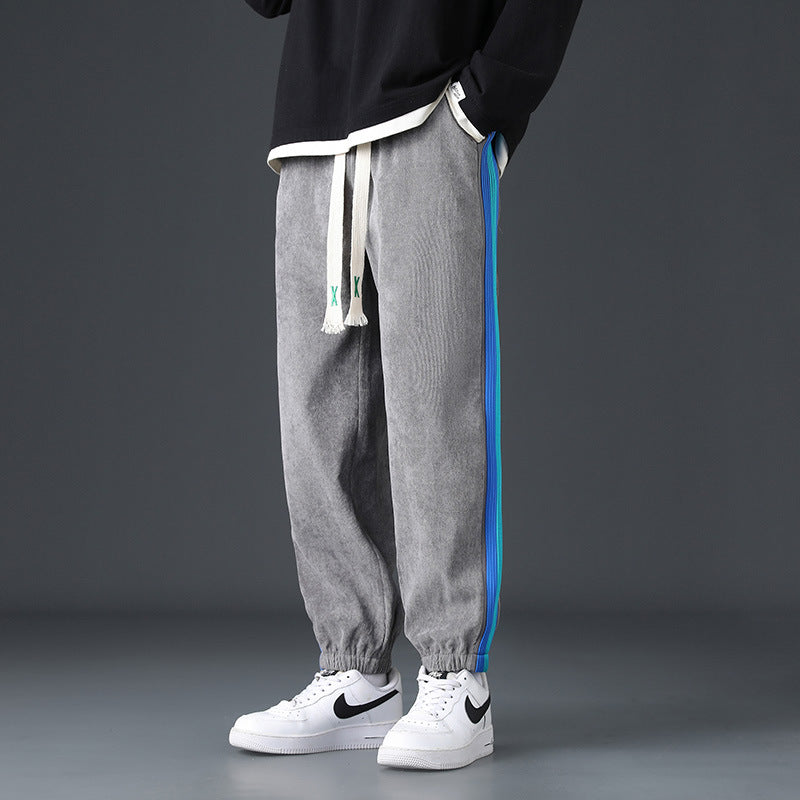 السراويل منتصف الخصر مستقيم