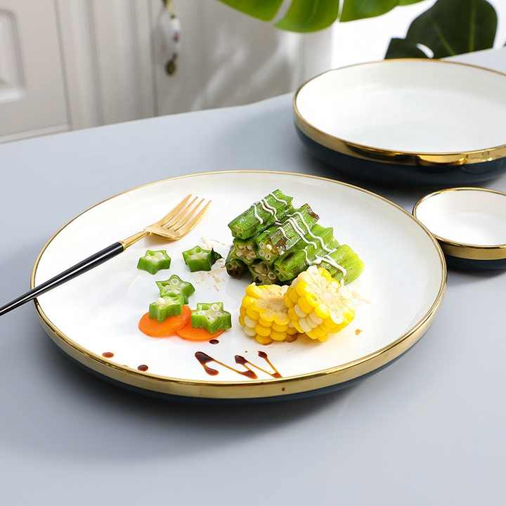 مجموعة عشاء الأوروبي بالجملة أطباق سيراميك أواني الطعام European dinner set wholesale ceramic plates dinnerware
