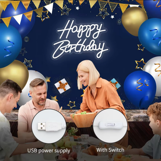 أضواء عيد ميلاد سعيد