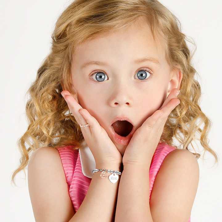اكسسوارات أطفال سوار أطفال شكل قلب