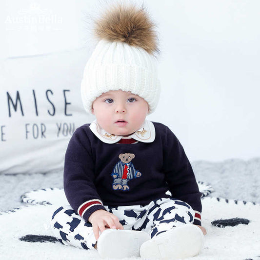 تيشيرت اولاد حديثي الولادة محبوكة