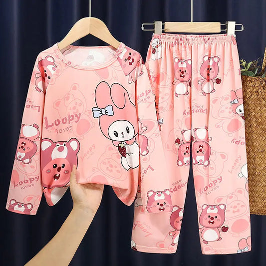 بيجامات بناتي - Girls Long Sleeve Pajamas