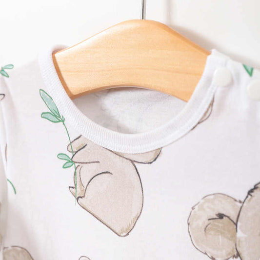 بيجامة قطنية بأكمام