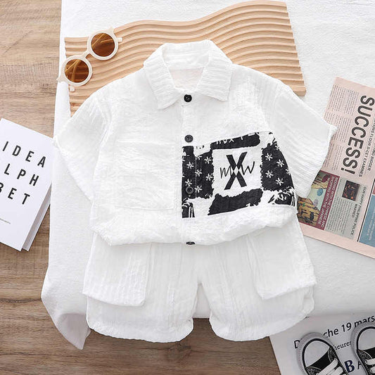 شورت اولاد ملابس عالية الجودة من قطعتين للأطفال الأولاد
