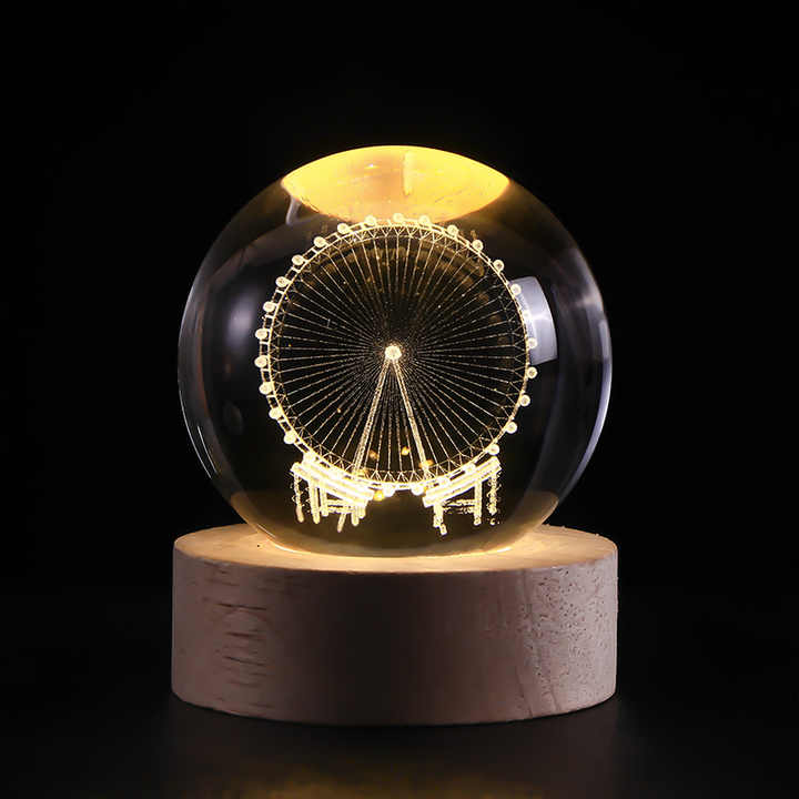 Galaxy Crystal Ball Decorative كرة بلورية للنظام الشمسي-