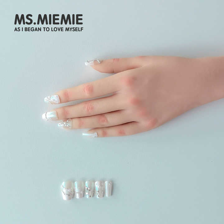 Handmade Short Coffin Press-On Nails