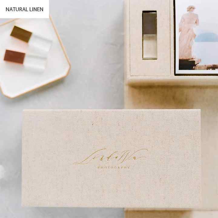 Custom Velvet Photo Box for Weddings