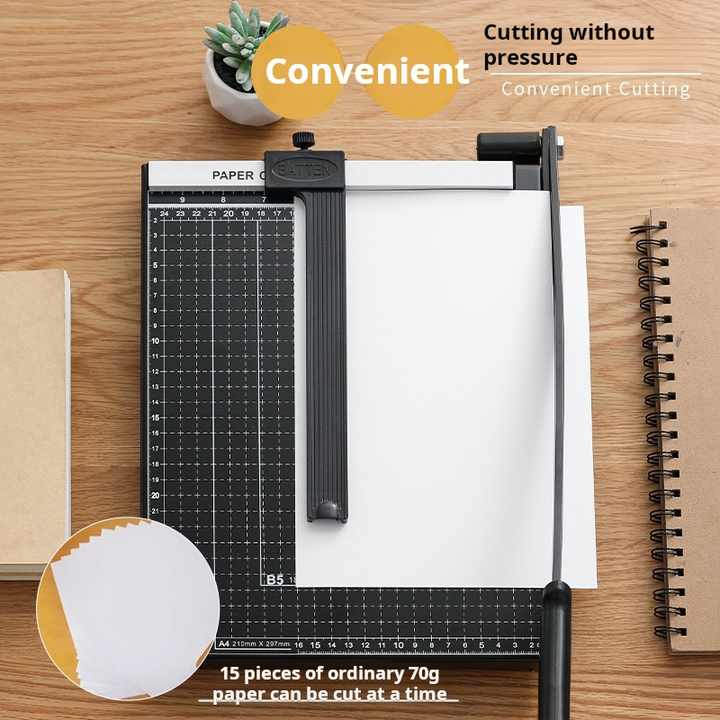 Paper Cutter and Metal Base - وقاطع التكديس
