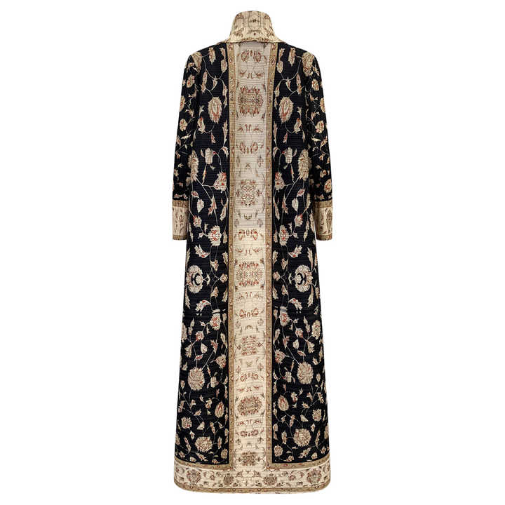 Black Miyake Abaya