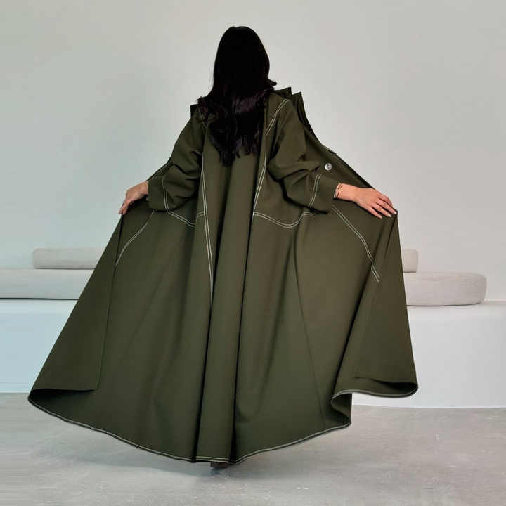 عباية ملونة عصرية طويلة