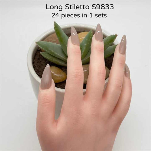 Handmade Ballerina Good Quality Coffin-Long Artificial Nails