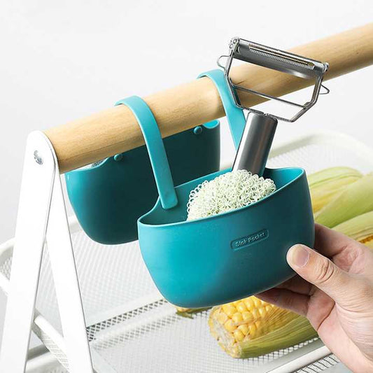 Nordic TPR Sponge Storage Basket Drain Rack Soap Holder Faucet Brush Hanging Basket Kitchen Bathroom Organizer Home Supplies