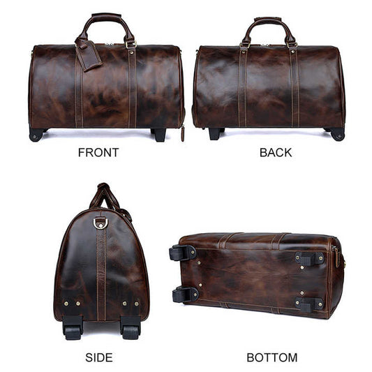 حقيبة جلد للسفر - Leather travel bag